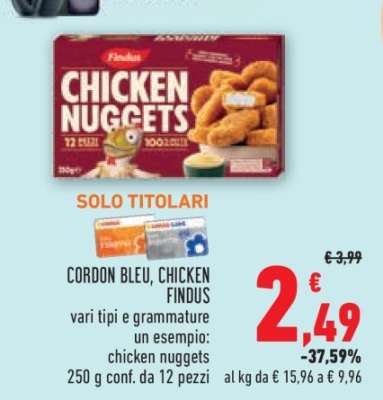 CORDON BLEU, CHICKEN FINDUS