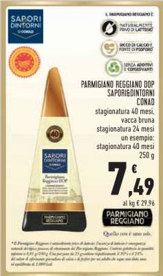Parmigiano Reggiano DOP Sapori&Dintorni Conad