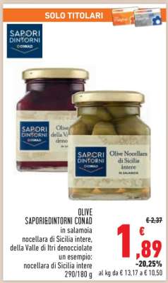 OLIVE SAPORI&DINTORNI CONAD