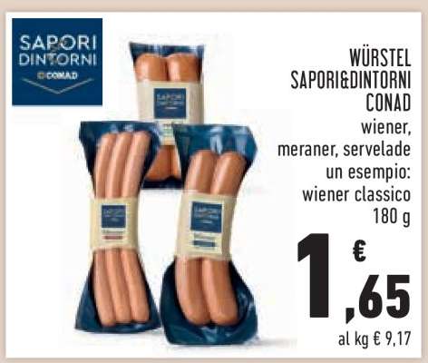 Würstel Sapori&Dintorni Conad