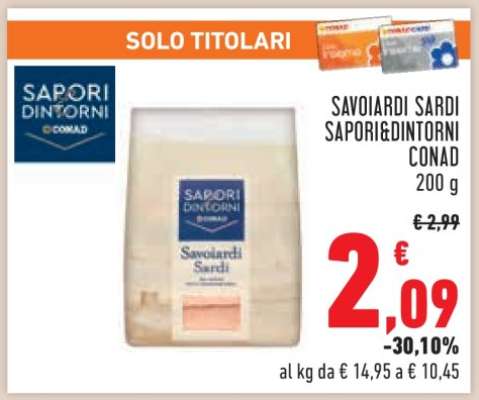 SAVOIARDI SARDI SAPORI&DINTORNI CONAD