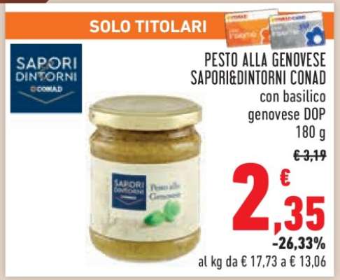 Pesto alla Genovese Sapori&Dintorni Conad