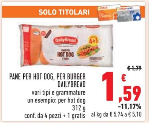 PANE PER HOT DOG, PER BURGER DAILYBREAD