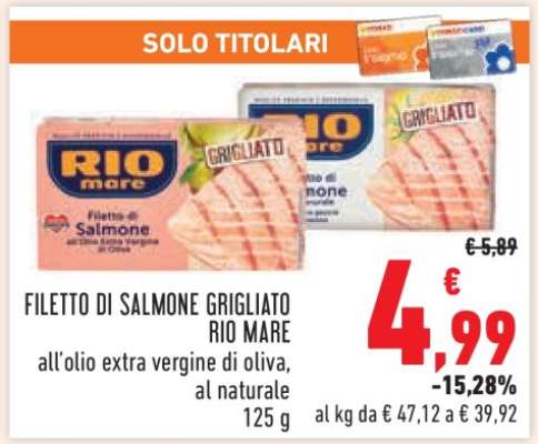 Filetto di Salmone Grigliato Rio Mare