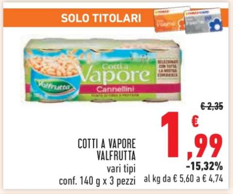 Cotti a Vapore Valfrutta