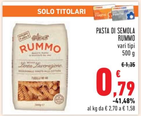 PASTA DI SEMOLA RUMMO