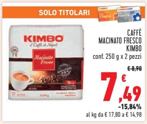 Caffè Macinato Fresco Kimbo