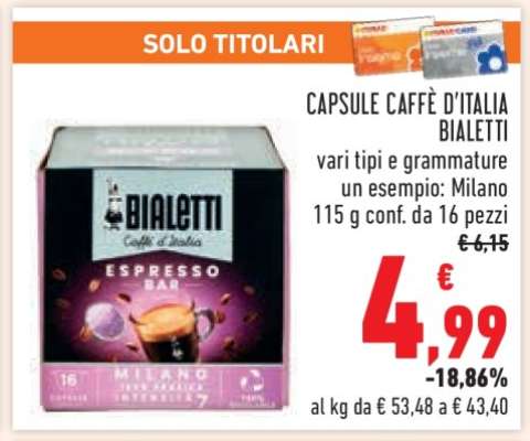 CAPSULE CAFFÈ D'ITALIA BIALETTI