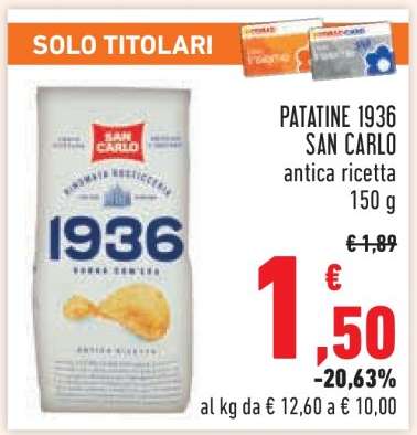 PATATINE 1936 SAN CARLO