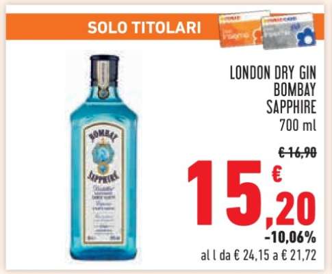 London Dry Gin Bombay Sapphire
