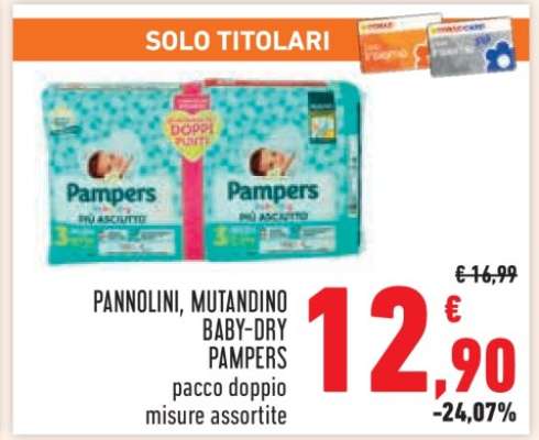 PANNOLINI, MUTANDINO BABY-DRY PAMPERS