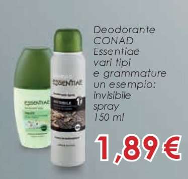 Deodorante CONAD Essentiae