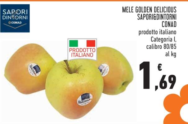 Mele Golden Delicious Sapori&Dintorni Conad