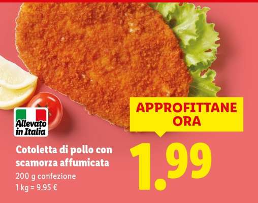 Cotoletta di pollo con scamorza affumicata