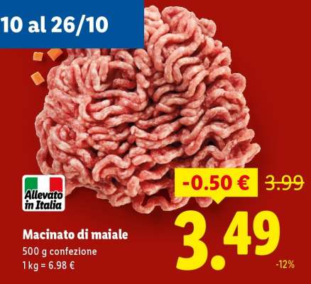 Macinato di maiale