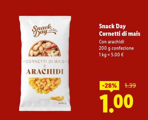 Snack Day Cornetti di mais