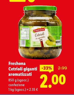 Freshona Cetrioli giganti aromatizzati