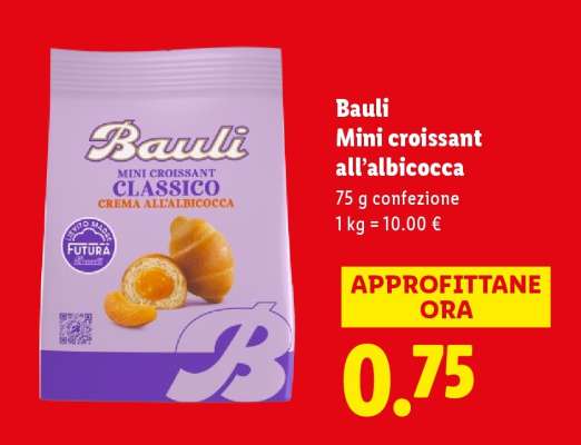 Bauli Mini croissant all'albicocca