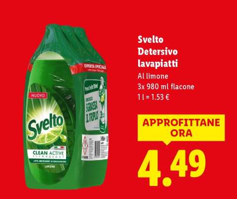 Svelto Detersivo lavapiatti