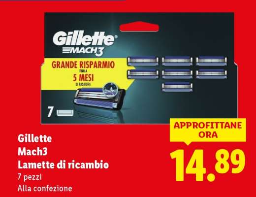 Gillette Mach3 Lamette di ricambio