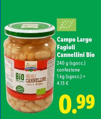 Campo Largo Fagioli Cannellini Bio