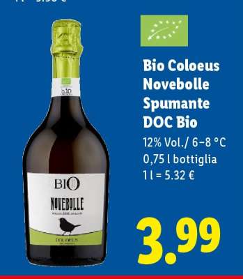 Bio Coloeus Novebolle Spumante DOC Bio
