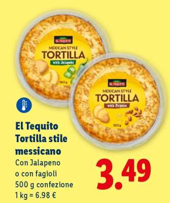 El Tequito Tortilla stile messicano