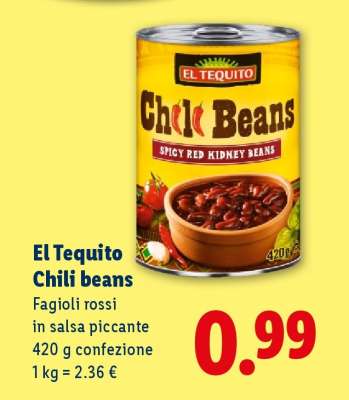 El Tequito Chili Beans