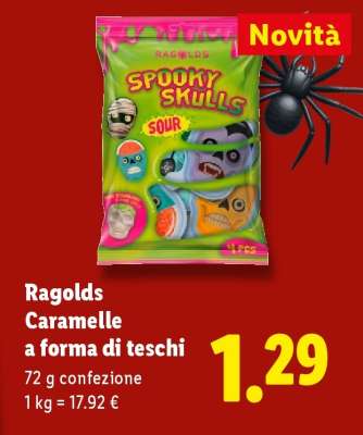 Ragolds Caramelle a forma di teschi