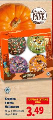 Krapfen a tema Halloween