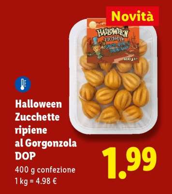 Halloween Zucchette ripiene al Gorgonzola DOP