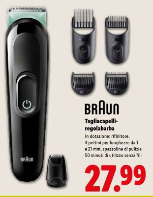 BRAUN Tagliacapelli-regolabarba