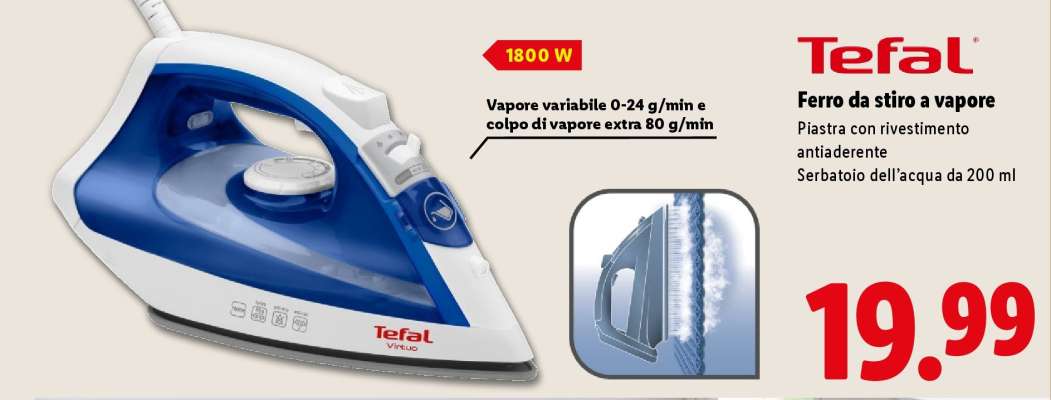 Tefal Ferro da stiro a vapore