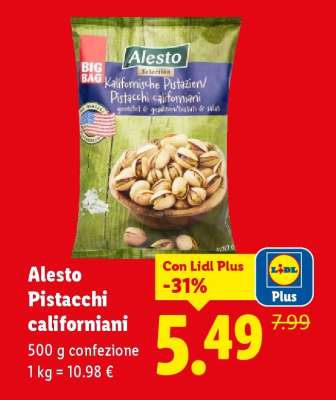 Alesto Pistacchi californiani