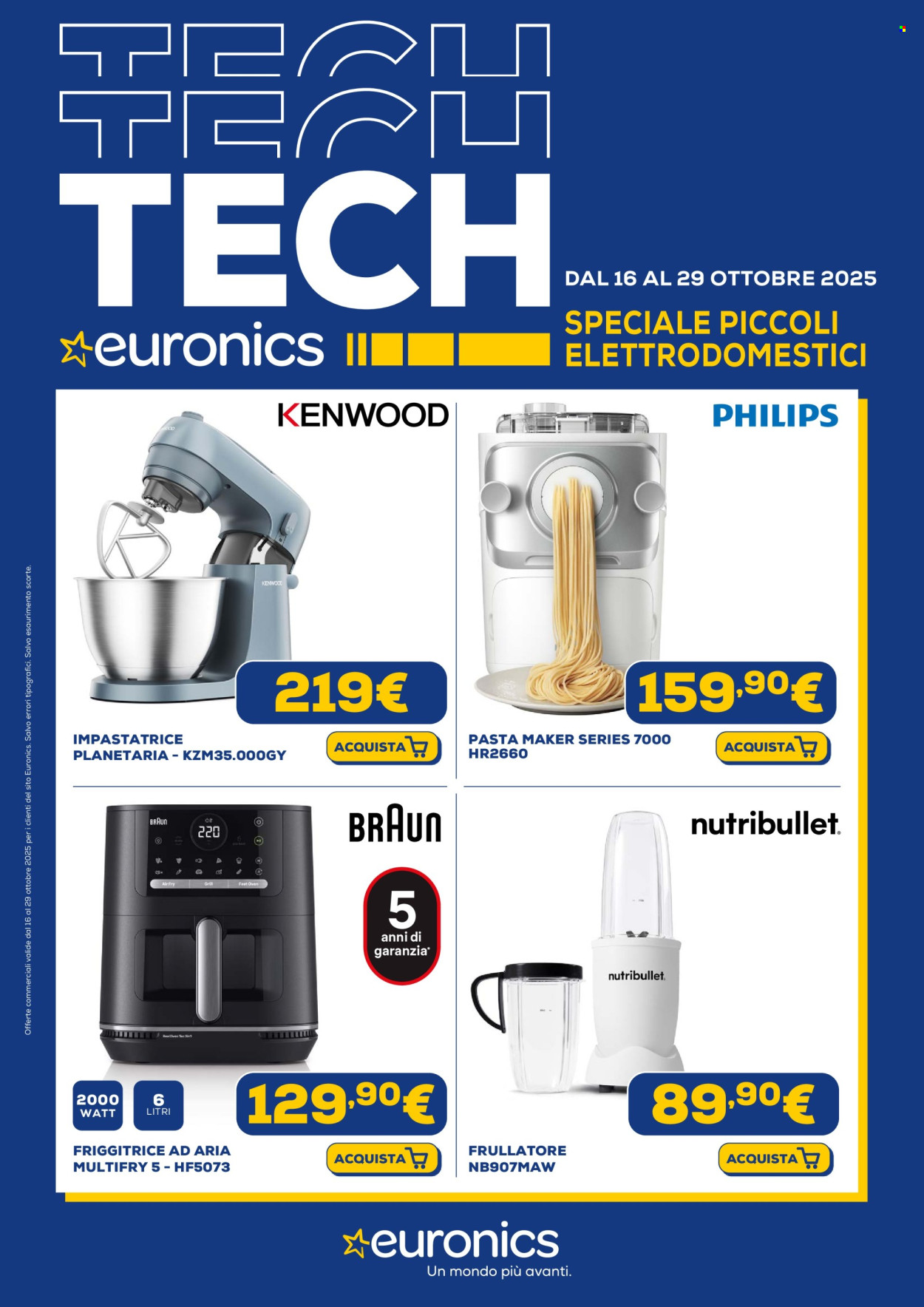 Volantino Euronics - 16/10/2025 - 29/10/2025. Pagina 1