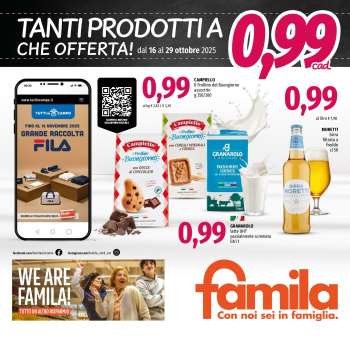 Volantino Famila - 16/10/2025 - 29/10/2025.