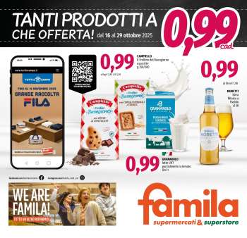 Volantino Famila - 16/10/2025 - 29/10/2025.