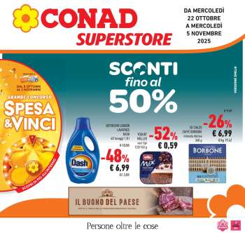 Volantino Conad Superstore - 22/10/2025 - 5/11/2025.