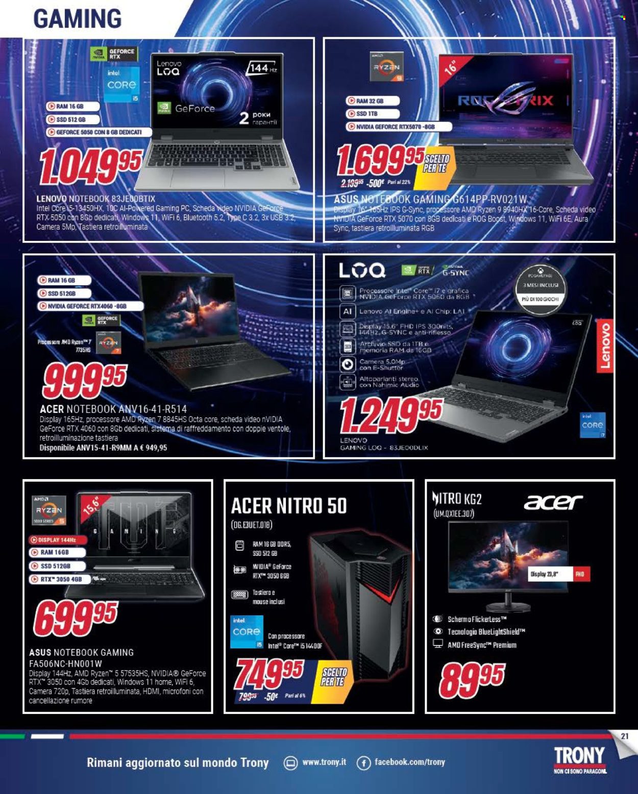 Volantino Trony - 17/10/2025 - 29/10/2025. Pagina 21
