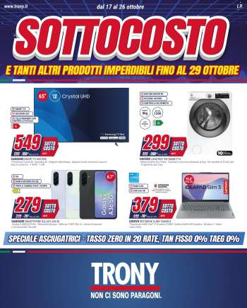 Volantino Trony - 17/10/2025 - 29/10/2025.