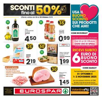 Volantino Eurospar - 23/10/2025 - 30/10/2025.