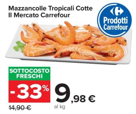 Mazzancolle Tropicali Cotte Il Mercato Carrefour