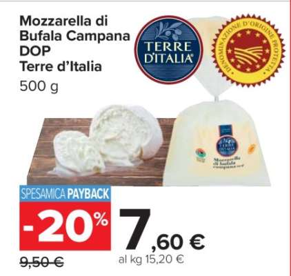 Mozzarella di Bufala Campana DOP Terre d'Italia