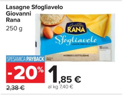 Lasagne Sfogliavelo Giovanni Rana