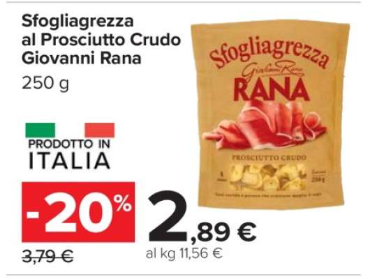 Sfogliagrezza al Prosciutto Crudo Giovanni Rana