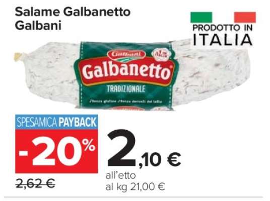 Salame Galbanetto Galbani