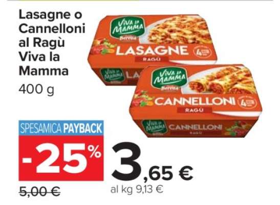 Lasagne o Cannelloni al Ragù Viva la Mamma