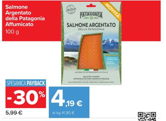 Salmone Argentato della Patagonia Affumicato