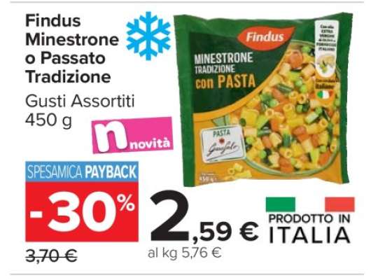 Findus Minestrone o Passato Tradizione