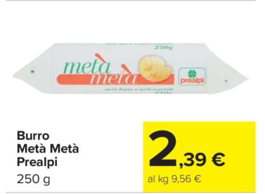 Burro Metà Metà Prealpi